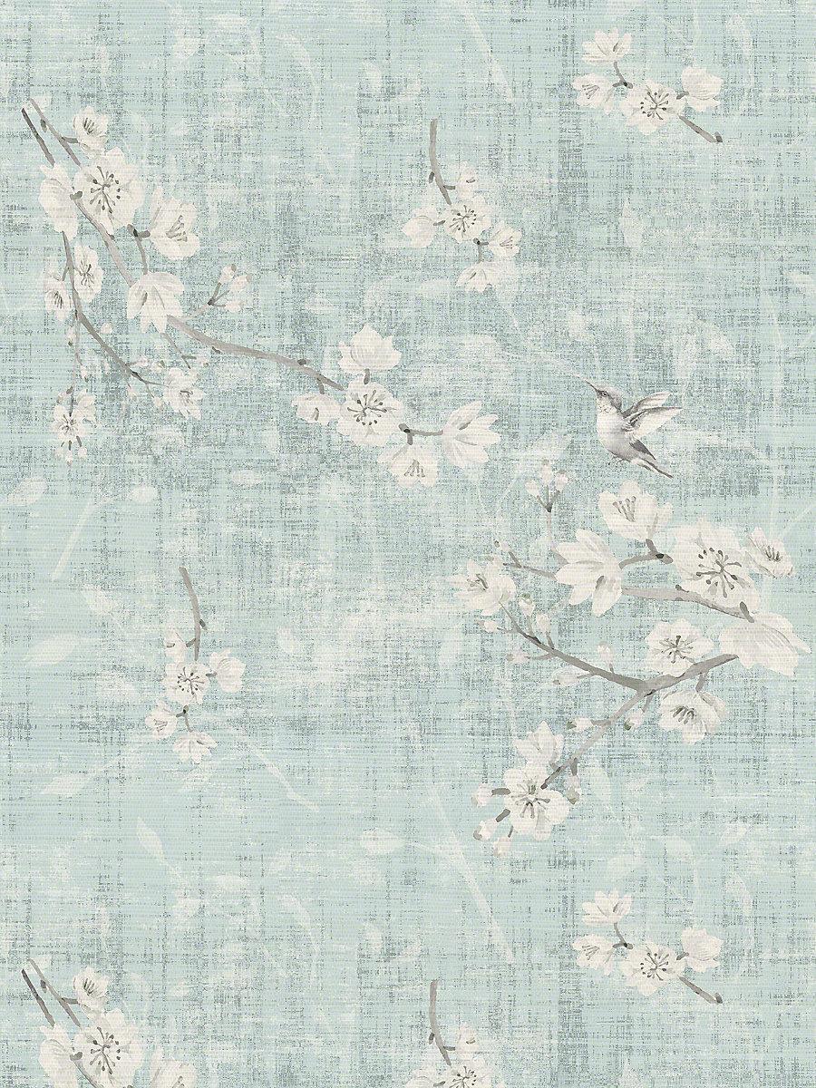 Scalamandre Blossom Fantasia Sky Wallpaper