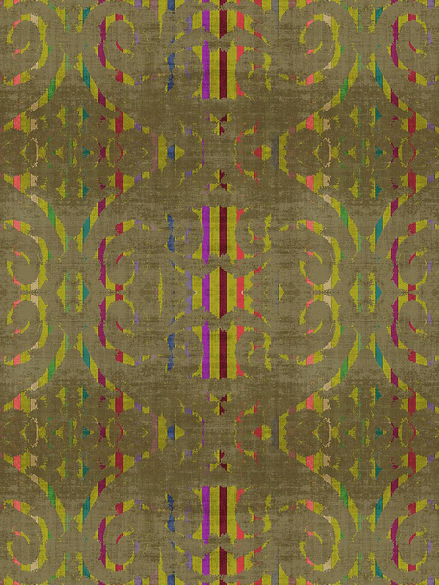 Scalamandre Dapper Chartreuse Wallpaper