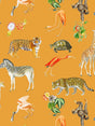 Scalamandre Exotix Tangerine Wallpaper