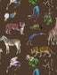 Scalamandre Exotix Brown Wallpaper