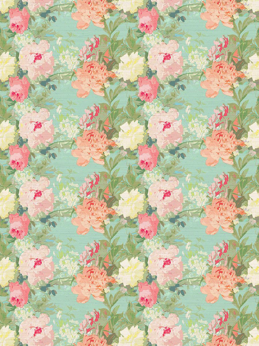Scalamandre Les Fleurs Spring Wallpaper
