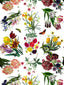 Scalamandre Flora & Fauna White Wallpaper