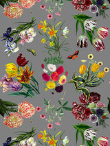 Scalamandre Flora & Fauna Gray Wallpaper