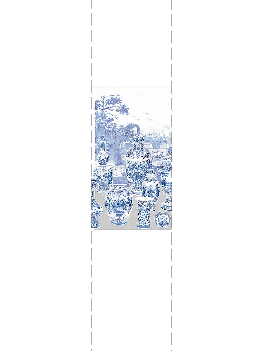 Scalamandre Garniture Scenic Neutral - Left Panel Wallpaper