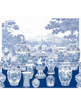 Scalamandre Garniture Scenic Blue - Left Panel Wallpaper