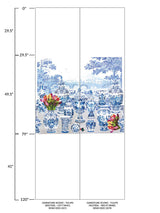 Scalamandre Garniture Scenic | Tulips Neutral - Left Panel Wallpaper
