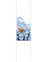 Scalamandre Garniture Scenic | Tulips Blue - Left Panel Wallpaper