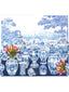 Scalamandre Garniture Scenic | Tulips Blue - Right Panel Wallpaper