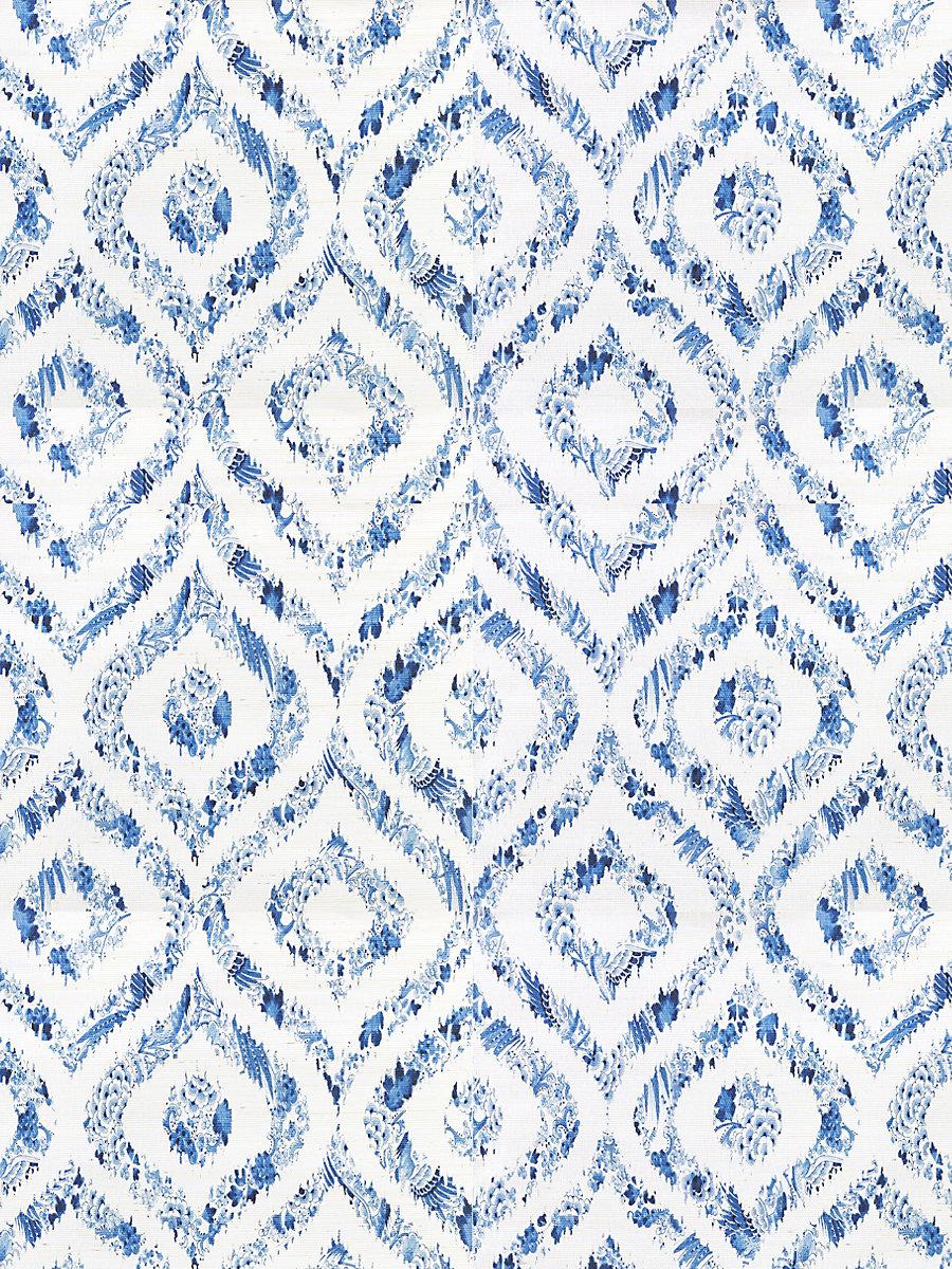 Scalamandre Ikat Blue Wallpaper