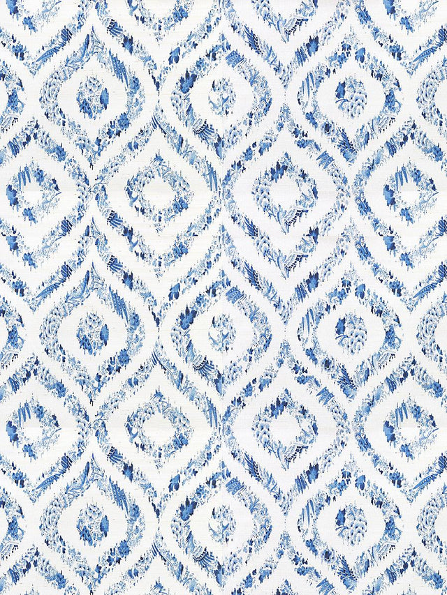 Scalamandre Ikat Blue Wallpaper
