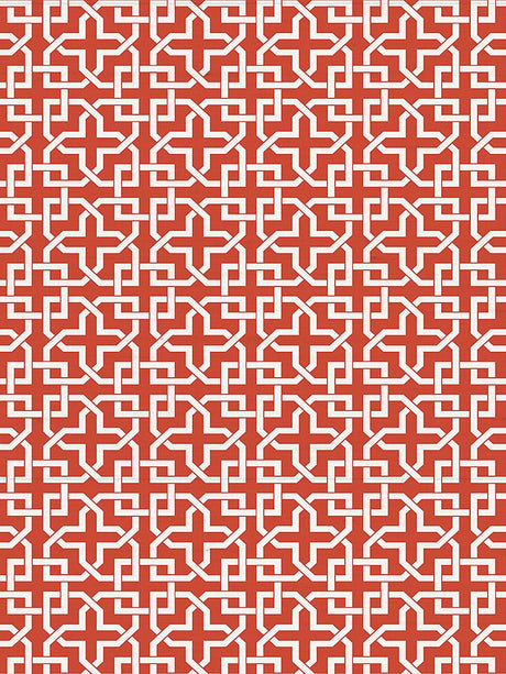 Scalamandre Infinity Mon Red Wallpaper