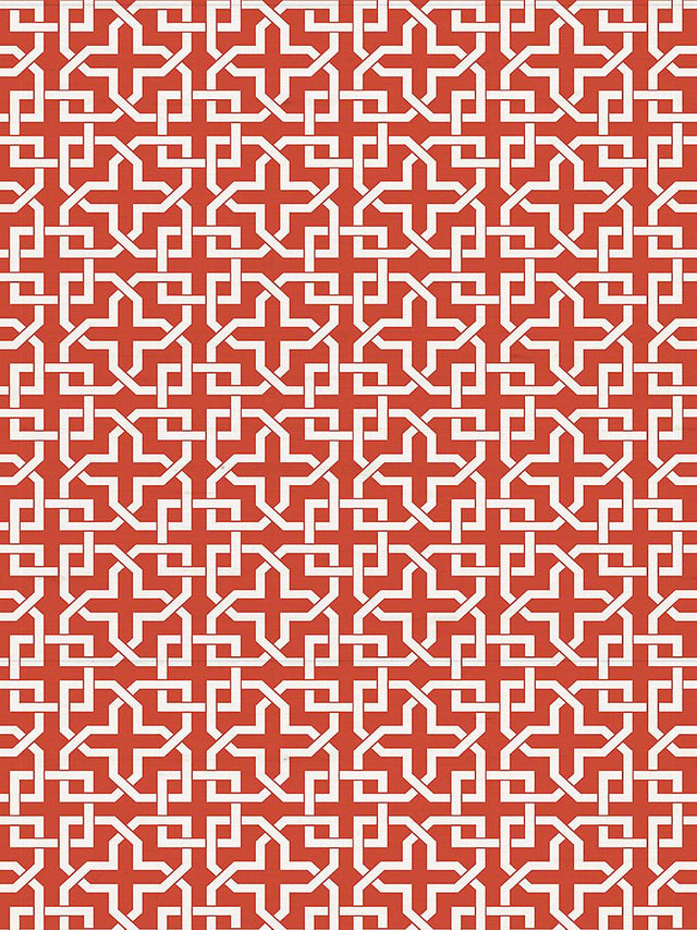 Scalamandre Infinity Mon Red Wallpaper