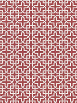 Scalamandre Infinity Brick Red Wallpaper