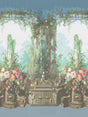 Scalamandre Jardin Defosse Dyptich Chantilly - Pergola Panel Wallpaper