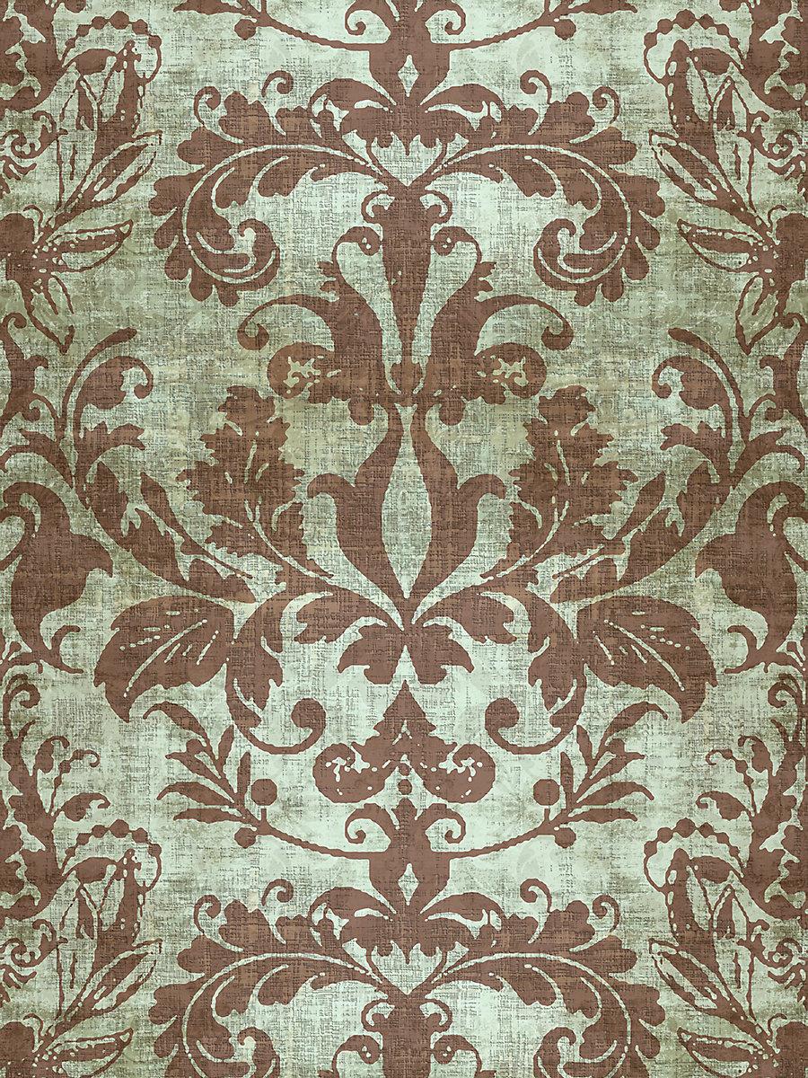 Scalamandre Palace Damask Sage Wallpaper