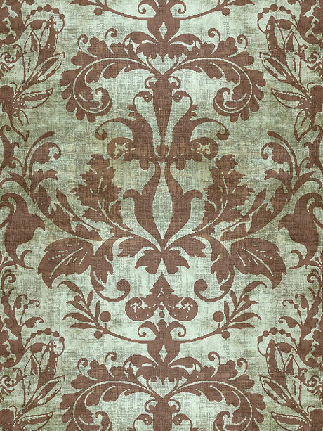 Scalamandre Palace Damask Sage Wallpaper