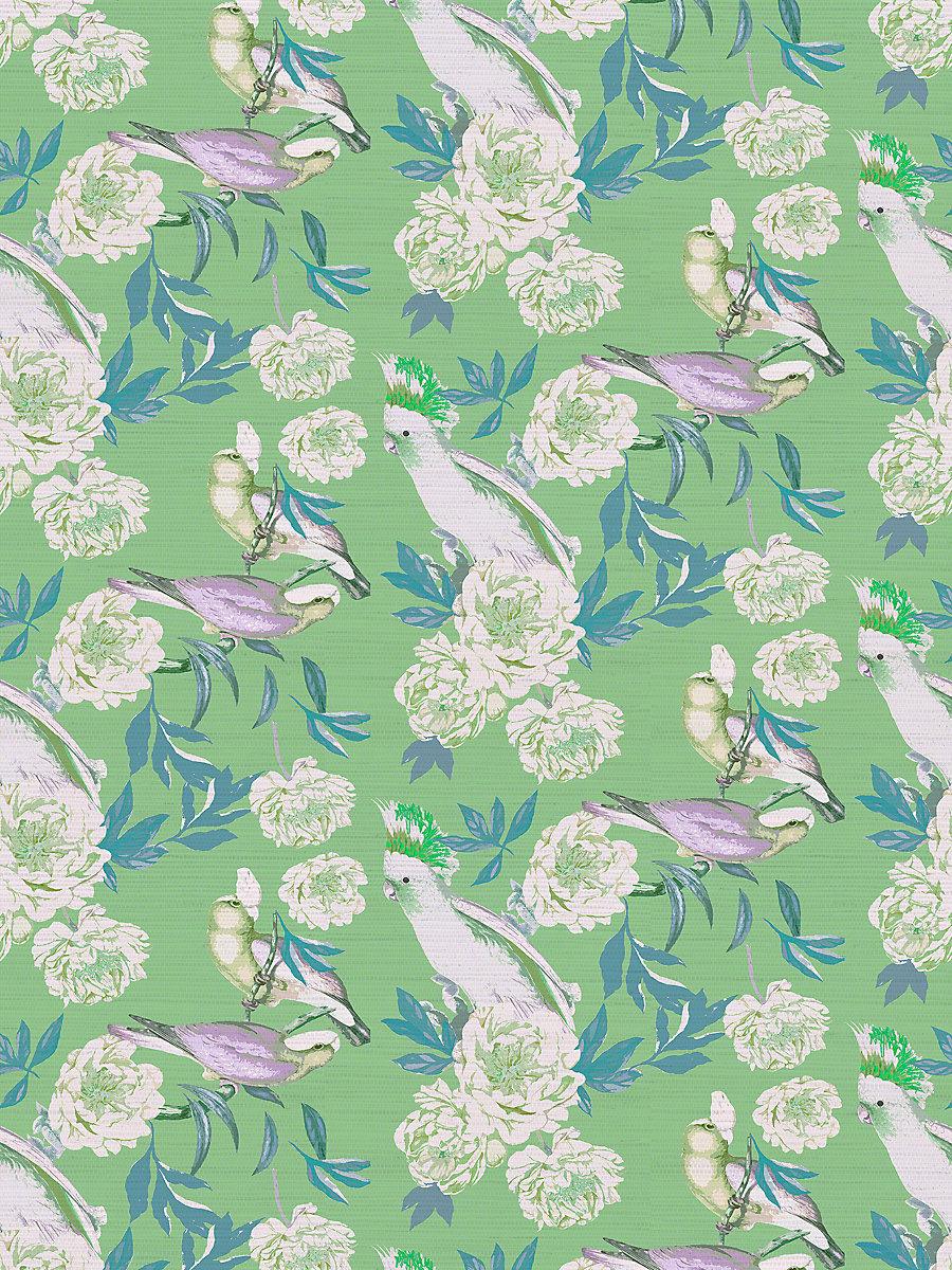 Scalamandre Peony Inspira Tropical Wallpaper