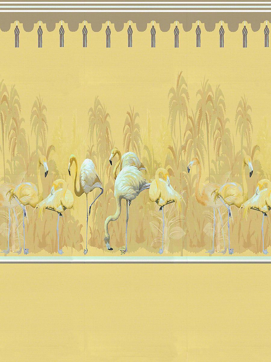 Scalamandre Palm Springs Diptych Golden - Right Panel Wallpaper