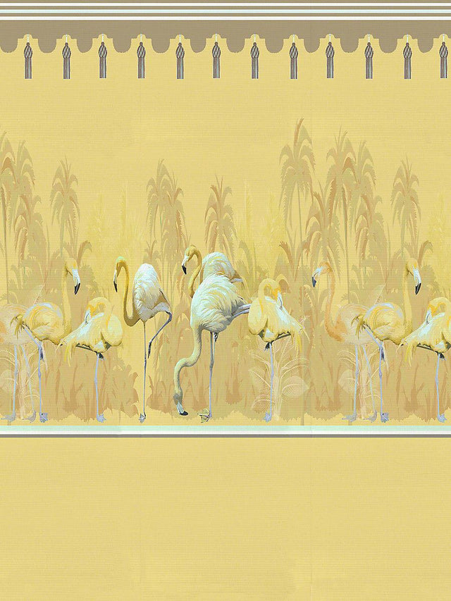 Scalamandre Palm Springs Diptych Golden - Right Panel Wallpaper