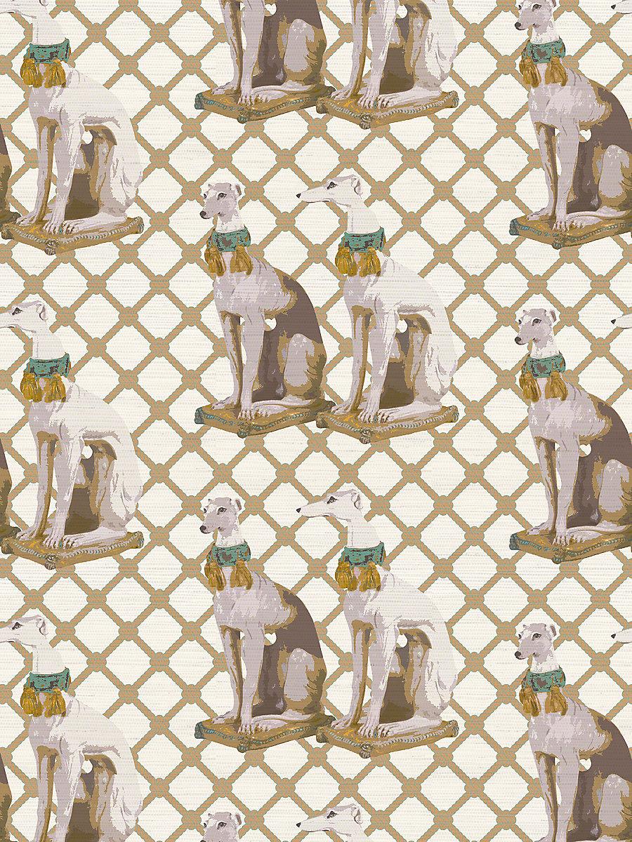 Scalamandre Regal Greyhound Luxe Wallpaper