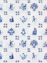 Scalamandre Tile Play Blue Wallpaper