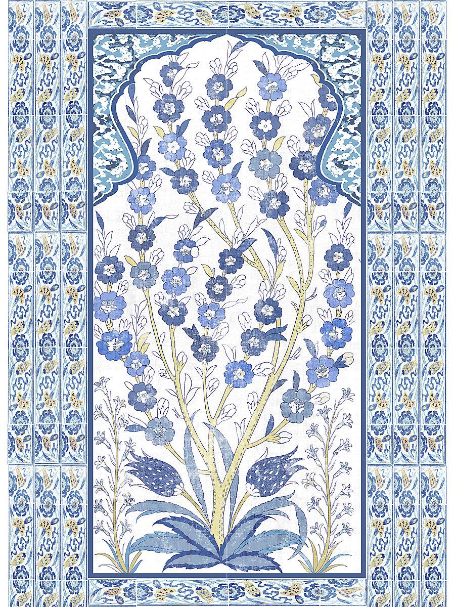 Scalamandre Tree Of Life Dyptich | Single Classic - Left Panel Wallpaper