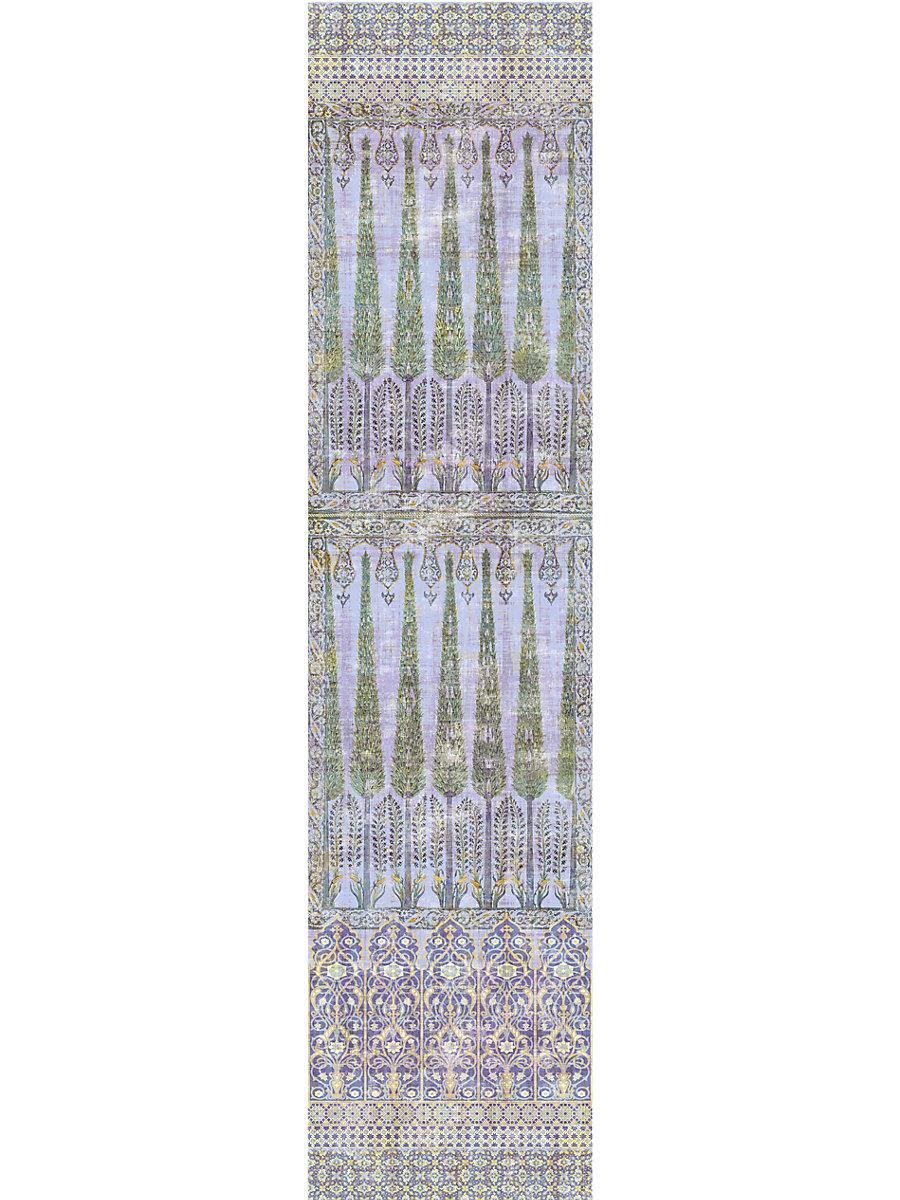 Scalamandre Topkapi Garden | Panel Gold Purple Wallpaper