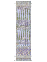 Scalamandre Topkapi Garden | Panel Gold Purple Wallpaper