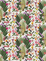 Scalamandre Fantasy Tropical White Wallpaper