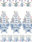 Scalamandre Tulipiere Flowers | Panel White Wallpaper