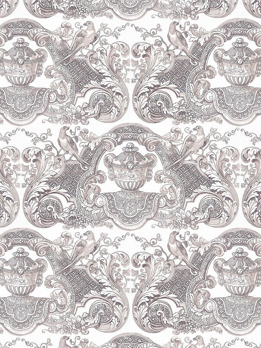 Scalamandre William & Mary French Gray Wallpaper