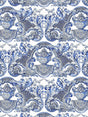 Scalamandre William & Mary Blue Wallpaper