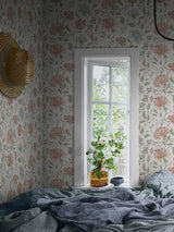 Scalamandre Annabelle Terracotta Wallpaper