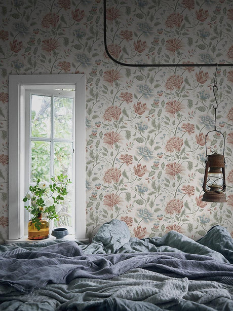 Scalamandre Annabelle Terracotta Wallpaper