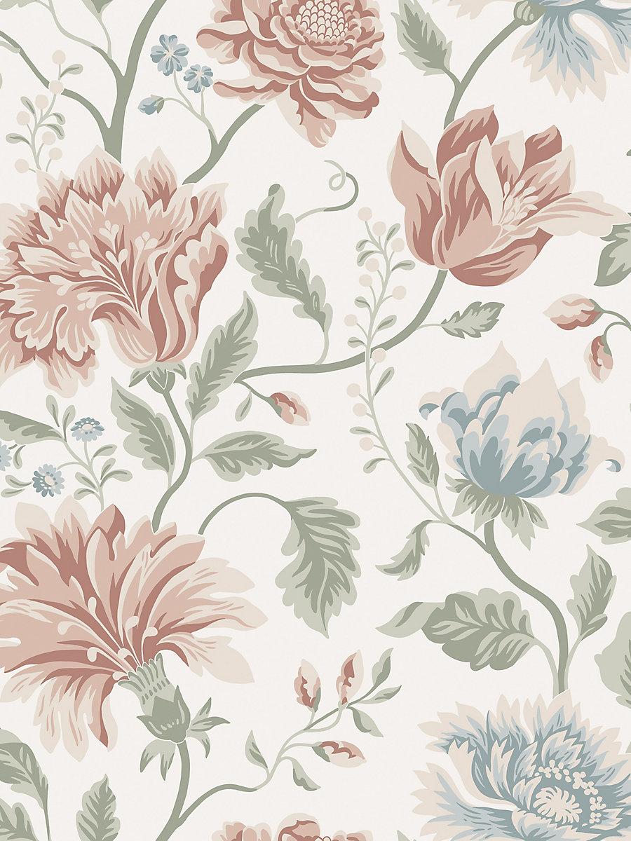 Scalamandre Annabelle Terracotta Wallpaper