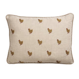 Schumacher Natural 16" x 12" Betsy'S Chicken Pillow