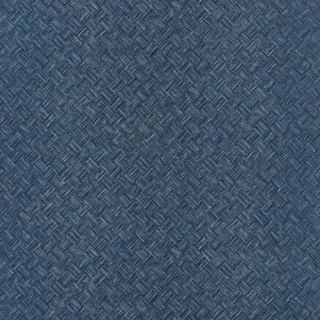 Thibaut Saddle Weave Navy Wallpaper
