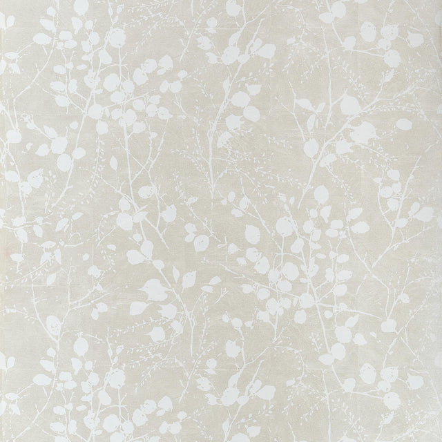 Thibaut Katamari Bud Pearl And White Wallpaper