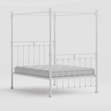 Orchids Lux Castile Metal Structure Solo Satin White King(Fp) - 78'' W X 87'' L Headboard Height: 88" & Footboard Height: 88"Interior Dimensions For Mattress: 76" W X 80" L Metal Bed