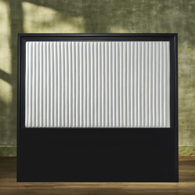 Orchids Lux Stanford Leather White 65"W X 2"D X 60"H Headboard