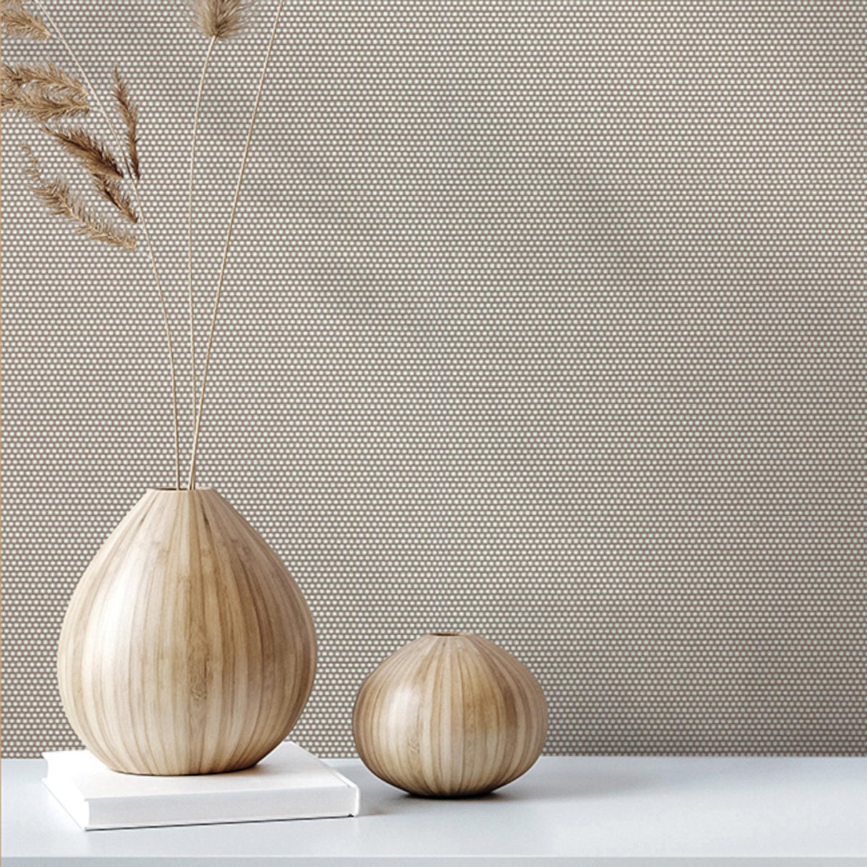York Wallcoverings Argent Husky Grey York High Performance Textile Wallcovering