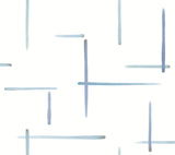 York Wallcoverings Gilded Sumi-E Blue & Glint Wallpaper