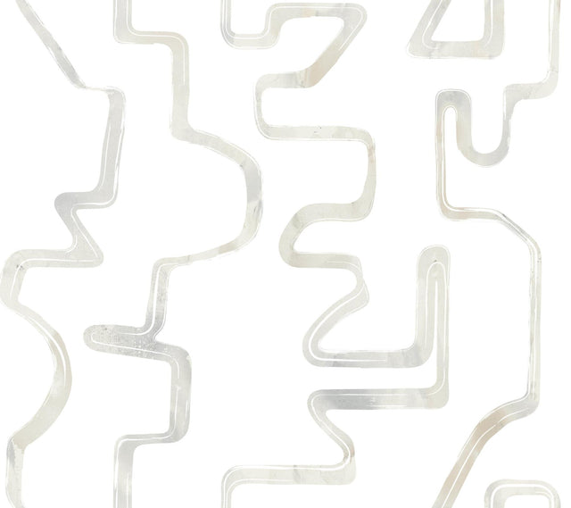 York Wallcoverings Abstract Aura Neutral Wallpaper