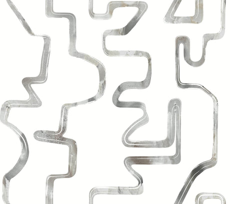 York Wallcoverings Abstract Aura Black Wallpaper