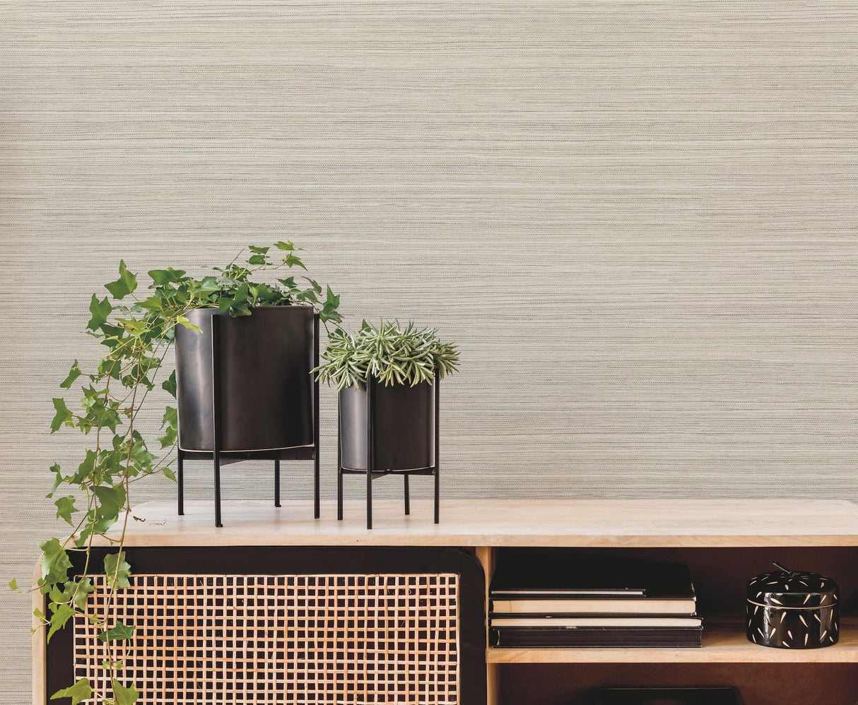 York Wallcoverings Fountain Grass Taupe Wallpaper