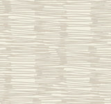 York Wallcoverings Water Reed Thatch Linen & Silver Wallpaper