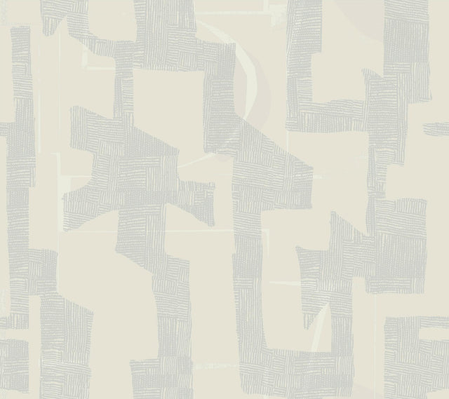 York Wallcoverings Modern Tribal Neutral & Grey Wallpaper