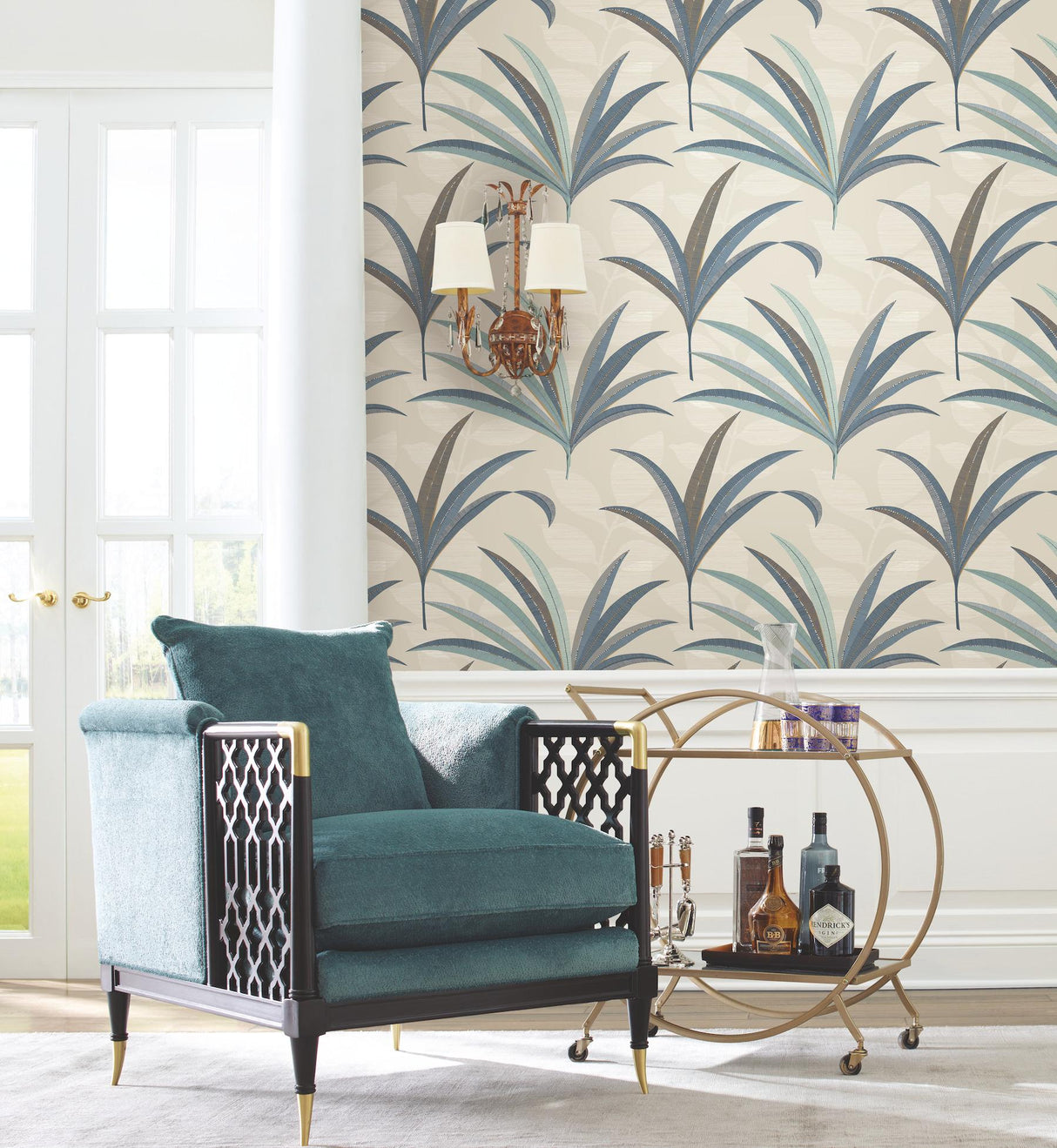 Antonina Vella El Morocco Palm Beige Wallpaper