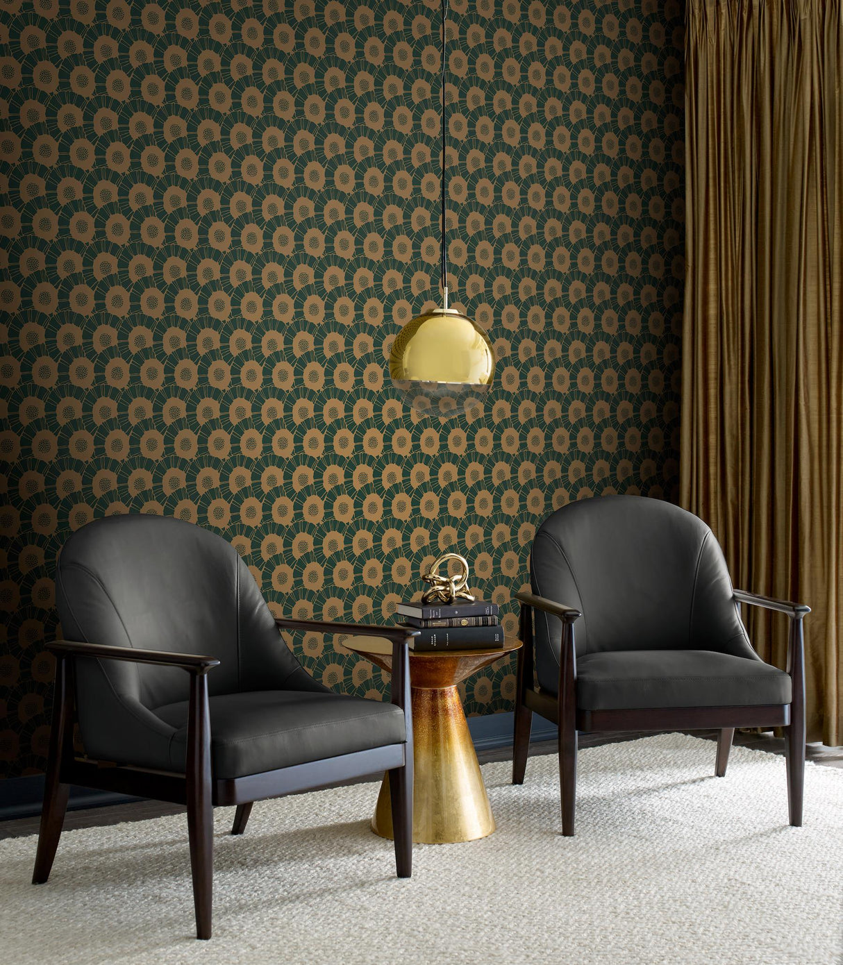 Antonina Vella Coco Bloom Metallic Wallpaper
