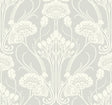 Antonina Vella Nouveau Damask Black Wallpaper